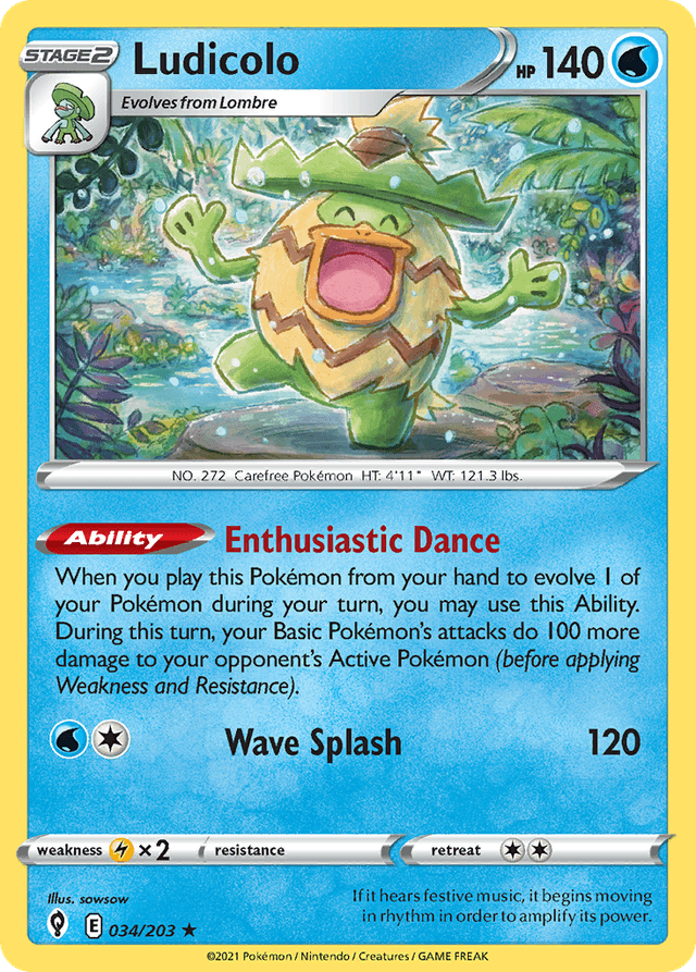Ludicolo — Evolving Skies #34