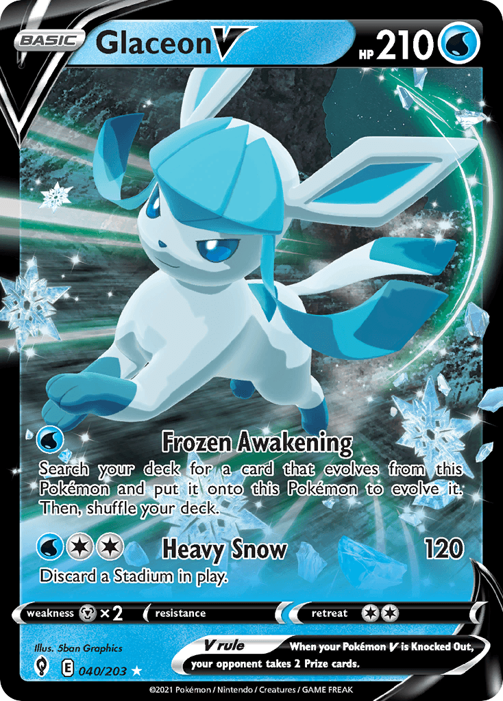 Glaceon V — Evolving Skies #40