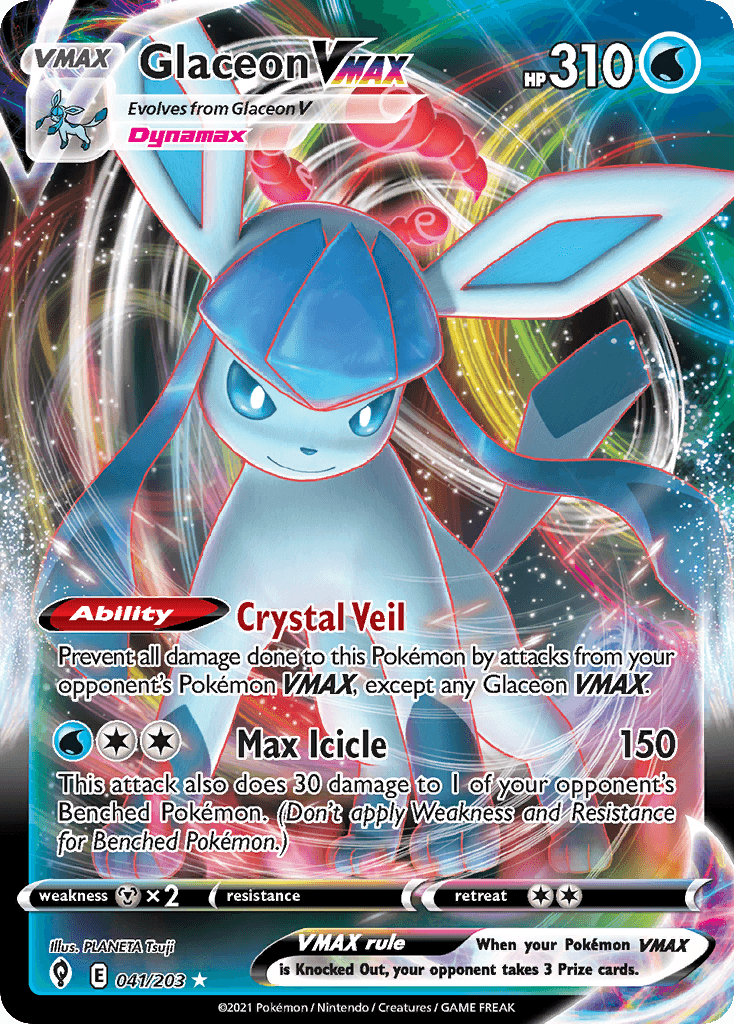 Glaceon VMAX — Evolving Skies #41