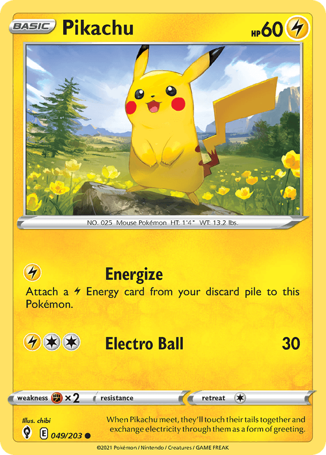 Pikachu — Evolving Skies #49