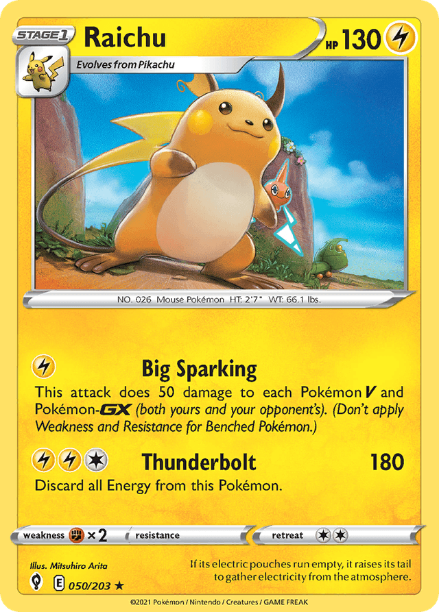 Raichu — Evolving Skies #50