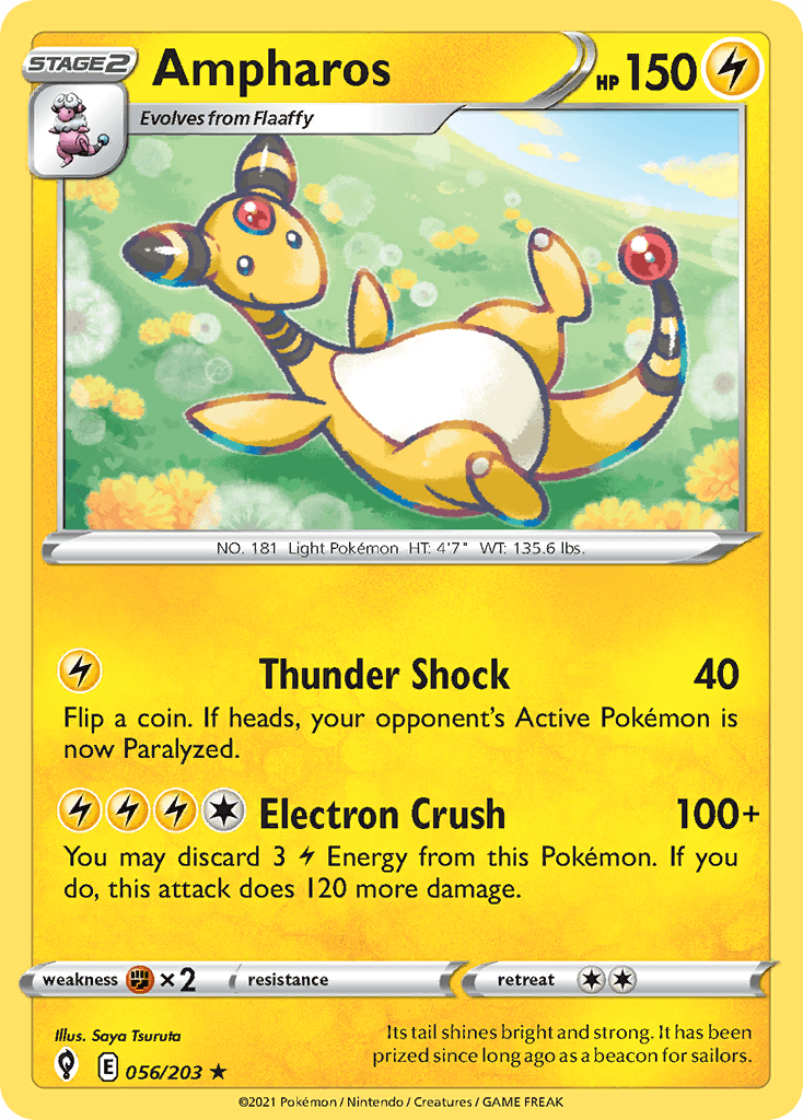 Ampharos — Evolving Skies #56