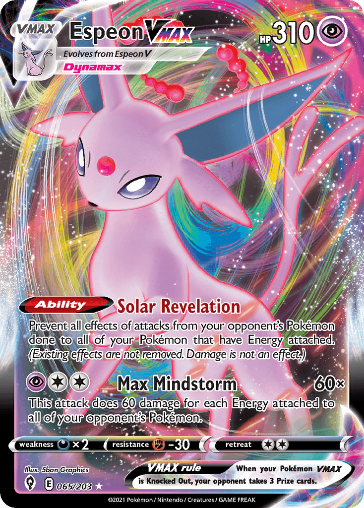 Espeon VMAX — Evolving Skies #65