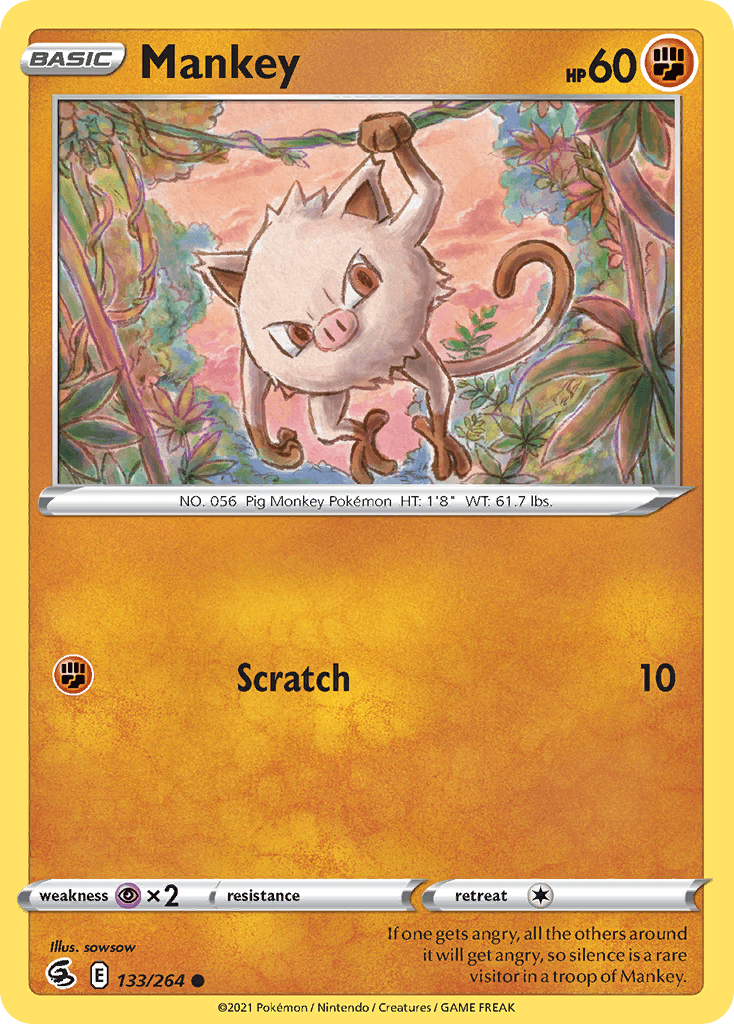 Mankey — Fusion Strike #133