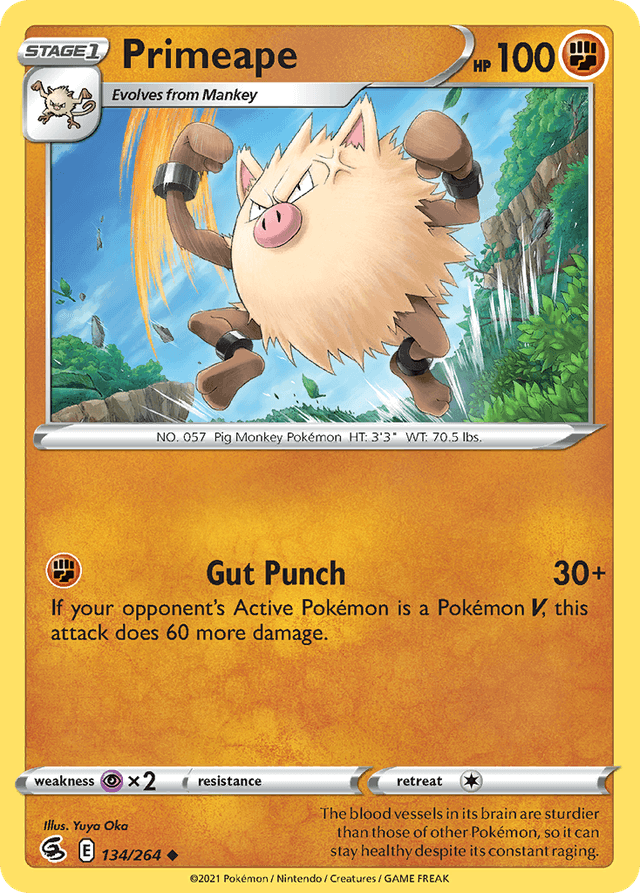 Primeape — Fusion Strike #134