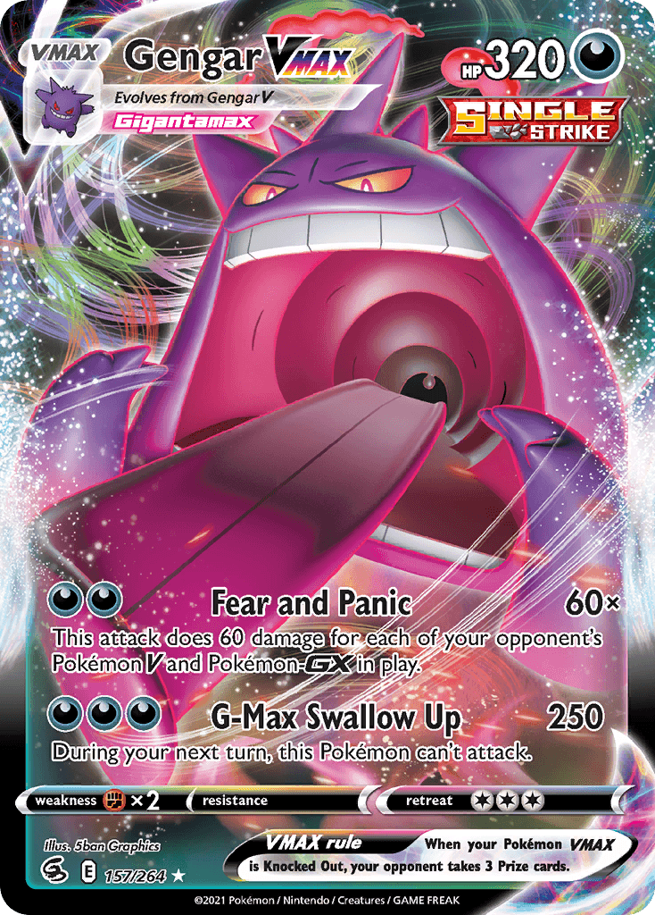 Gengar VMAX — Fusion Strike #157