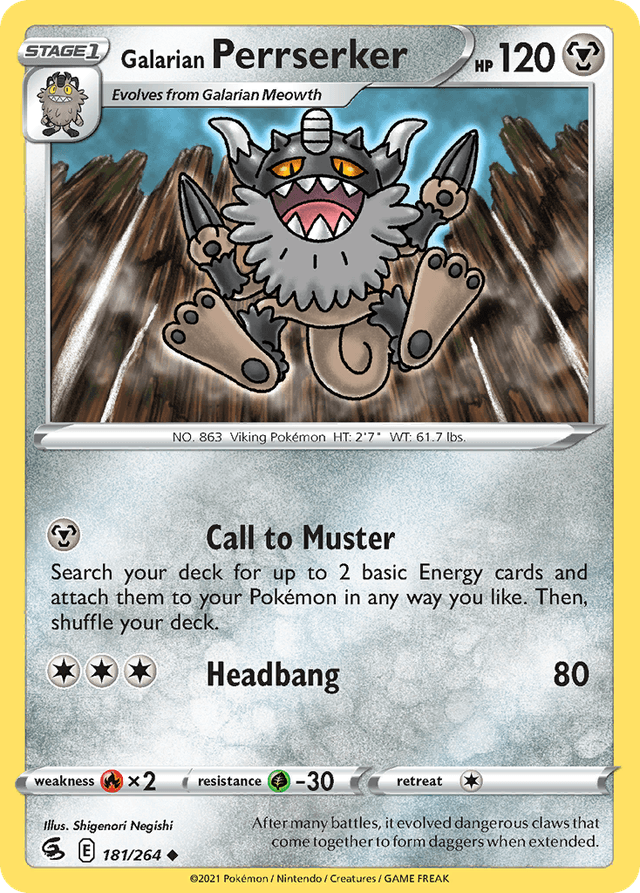 Galarian Perrserker — Fusion Strike #181
