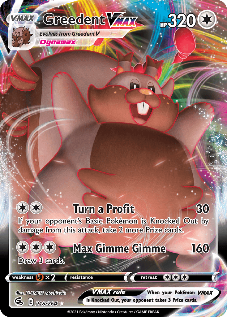 Greedent VMAX — Fusion Strike #218