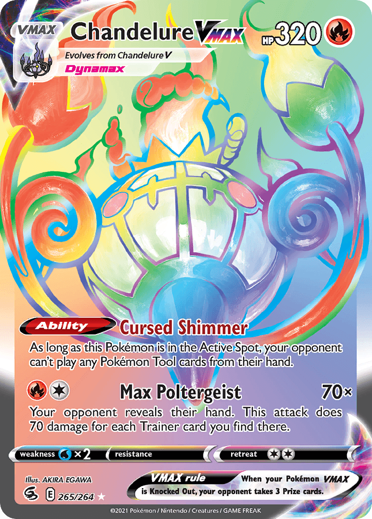 Chandelure VMAX — Fusion Strike #265