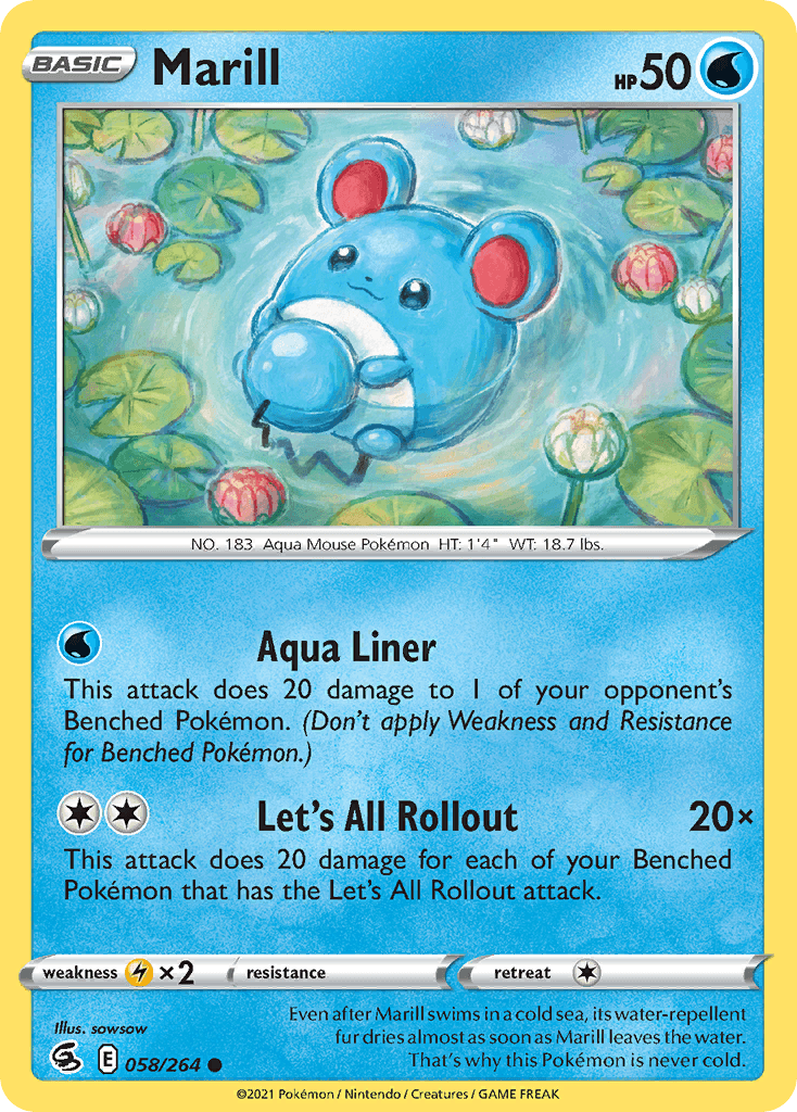 Marill — Fusion Strike #58