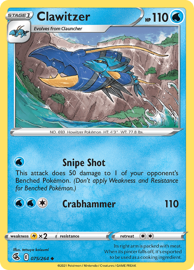 Clawitzer — Fusion Strike #75