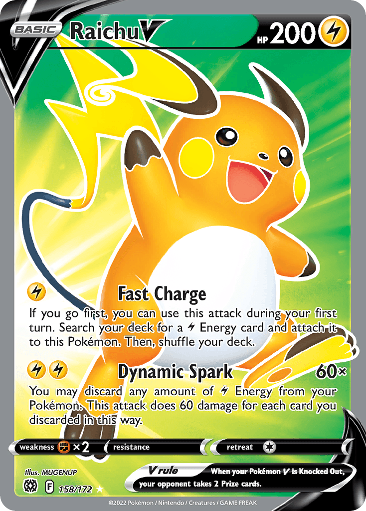 Raichu V — Brilliant Stars #158
