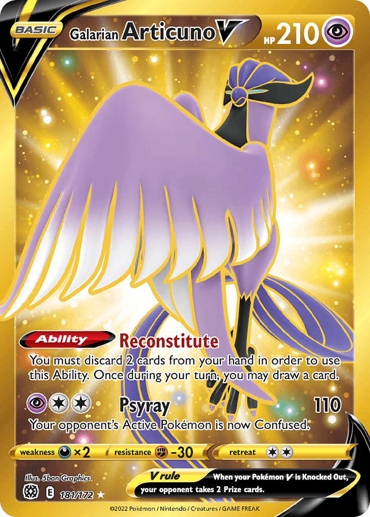 Galarian Articuno V — Brilliant Stars #181
