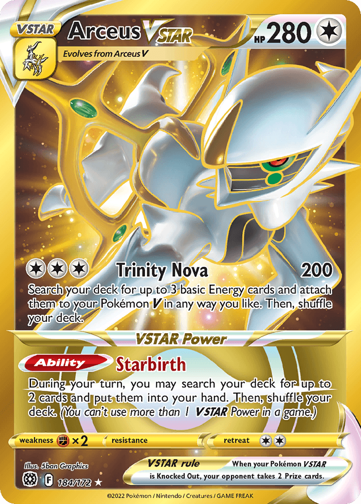 Arceus VSTAR — Brilliant Stars #184