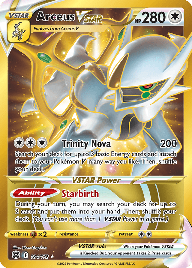 Arceus VSTAR — Brilliant Stars #184