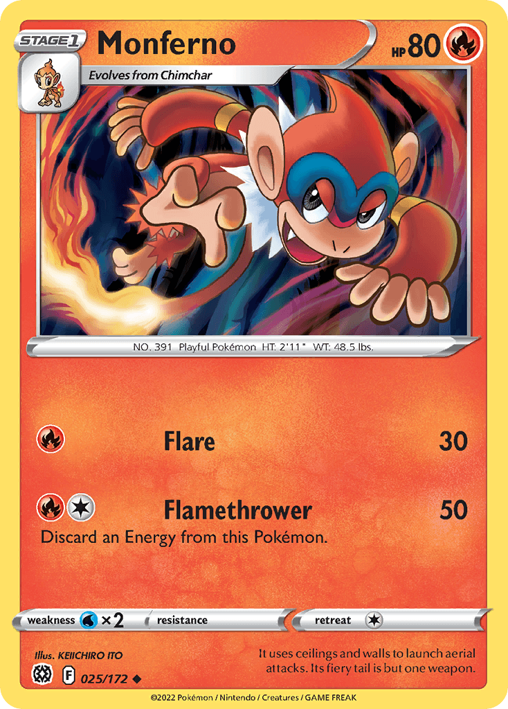 Monferno — Brilliant Stars #25