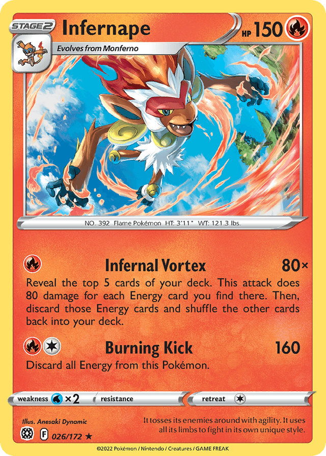 Infernape — Brilliant Stars #26