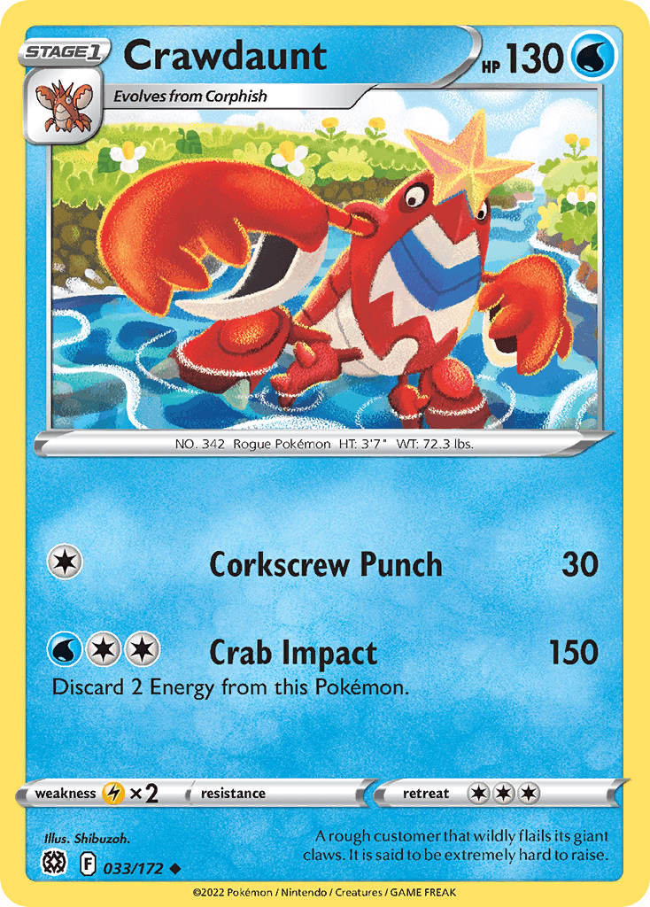 Crawdaunt — Brilliant Stars #33