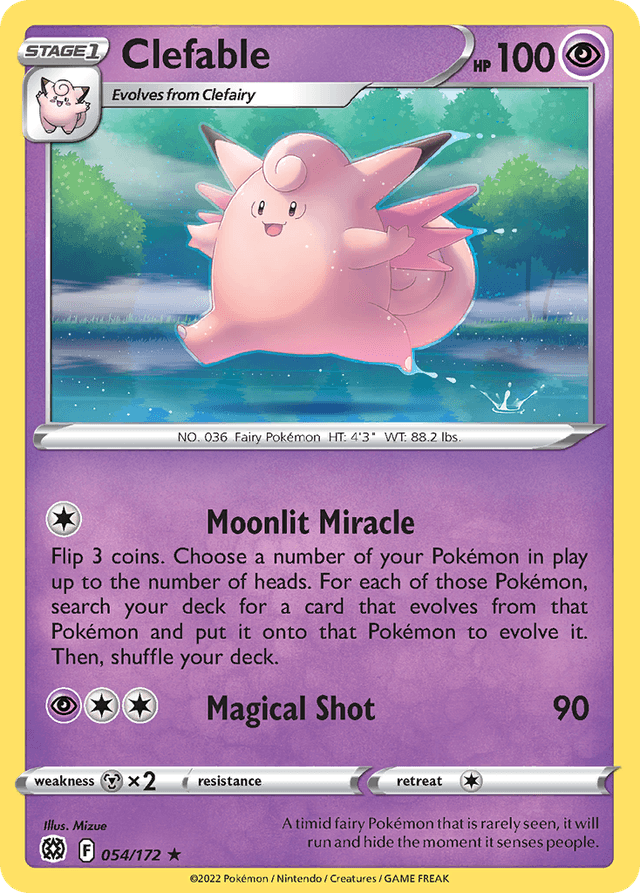 Clefable — Brilliant Stars #54