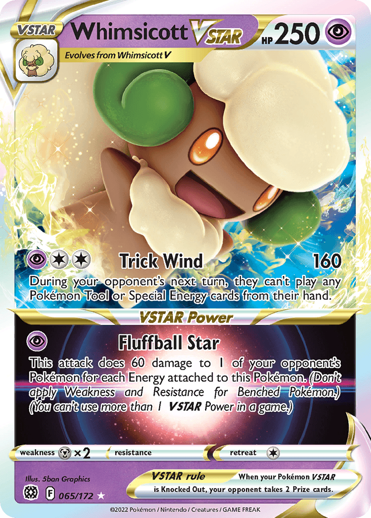 Whimsicott VSTAR — Brilliant Stars #65