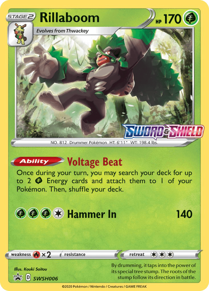 Rillaboom — SWSH Black Star Promos #SWSH006