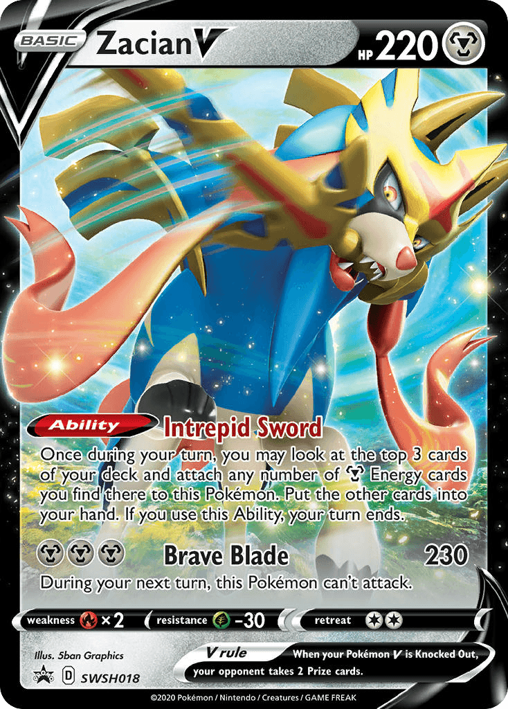 Zacian V — SWSH Black Star Promos #SWSH018