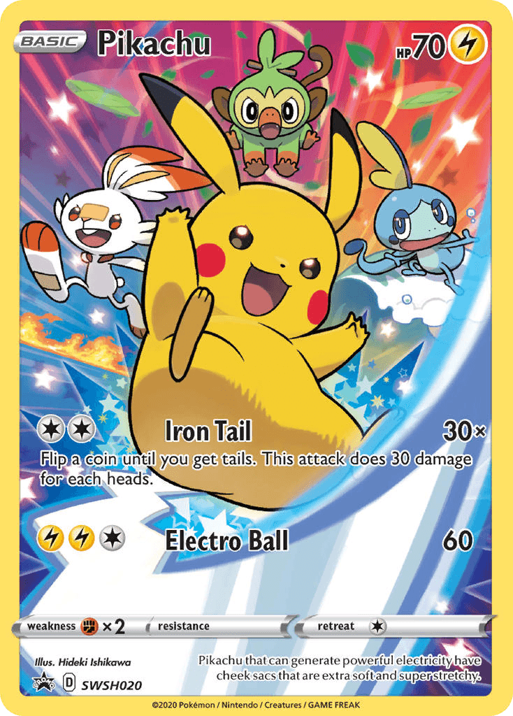 Pikachu — SWSH Black Star Promos #SWSH020