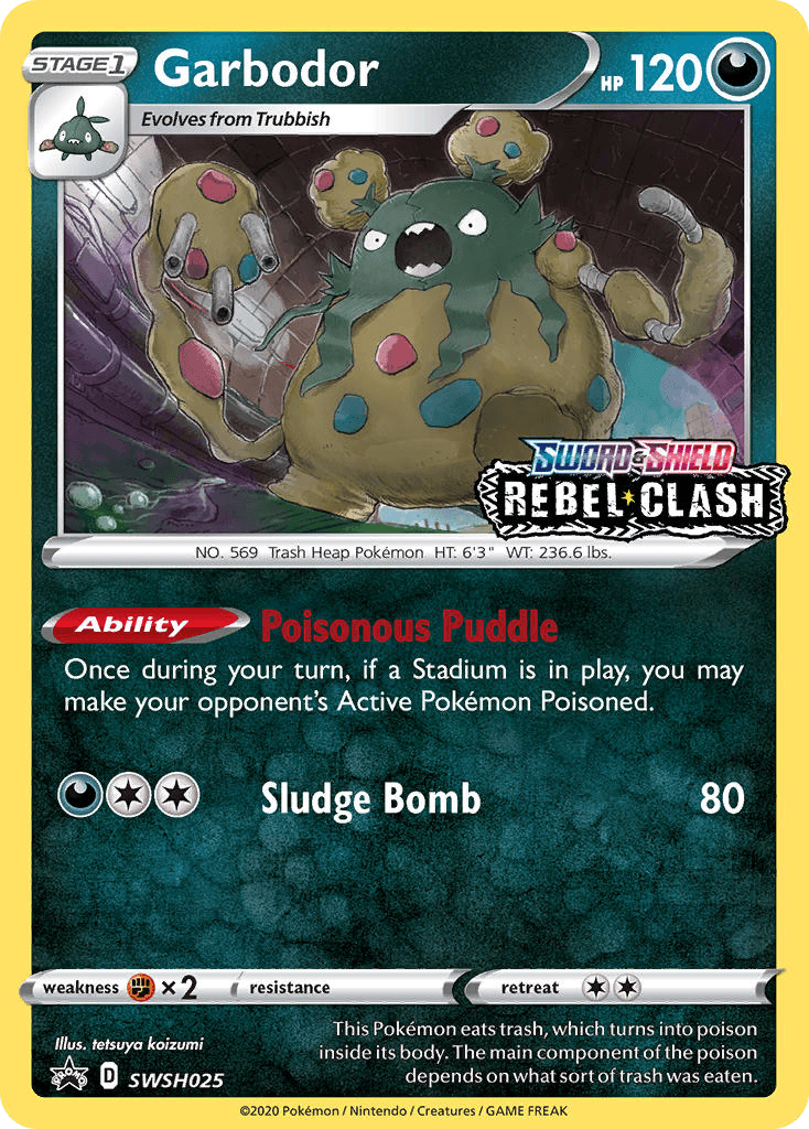 Garbodor — SWSH Black Star Promos #SWSH025