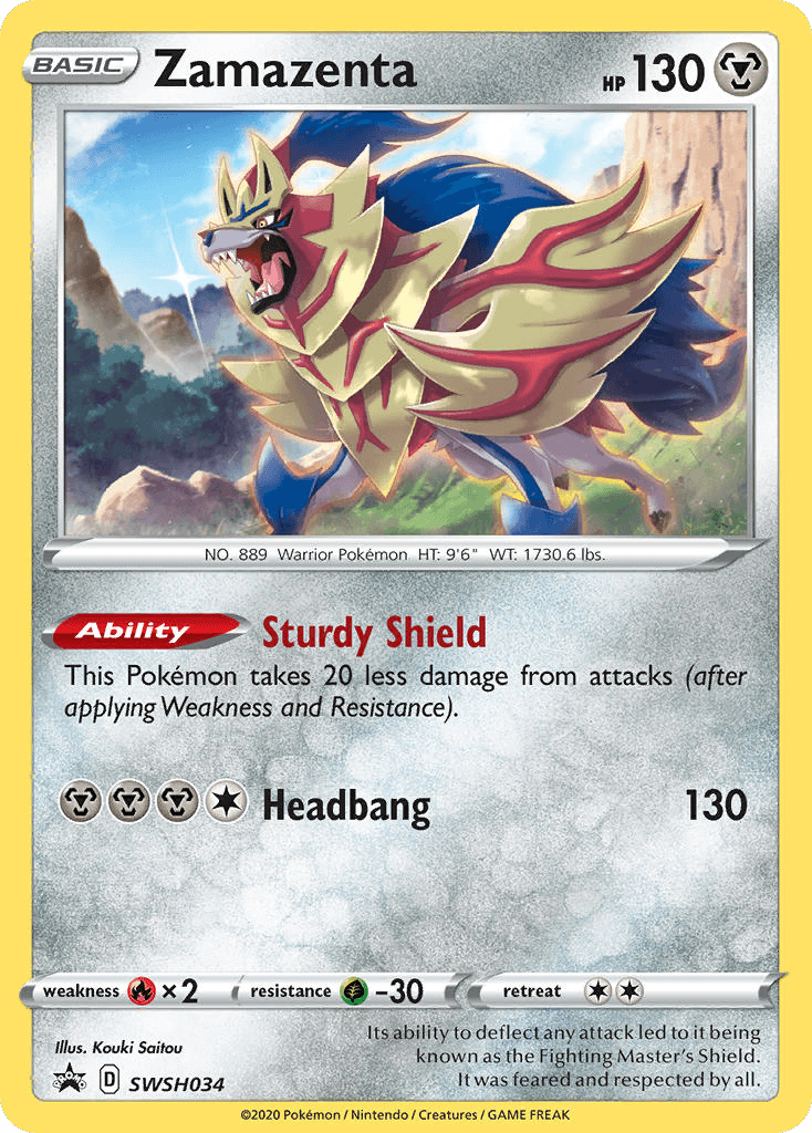 Zamazenta — SWSH Black Star Promos #SWSH034