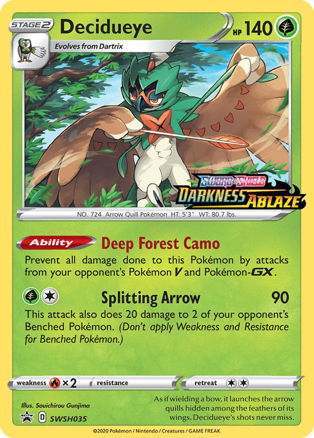 Decidueye — SWSH Black Star Promos #SWSH035