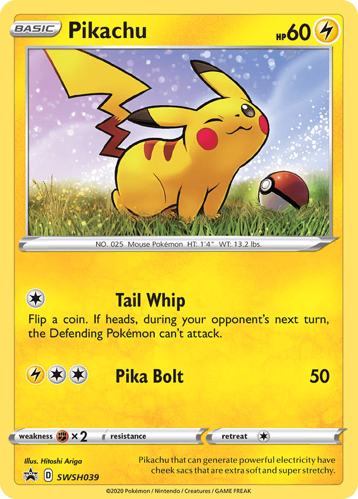 Pikachu — SWSH Black Star Promos #SWSH039