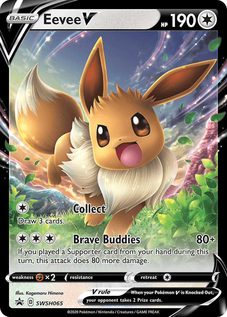Eevee V — SWSH Black Star Promos #SWSH065