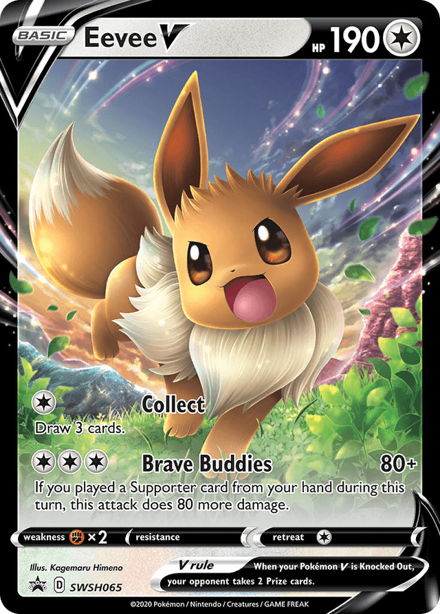 Eevee V — SWSH Black Star Promos #SWSH065
