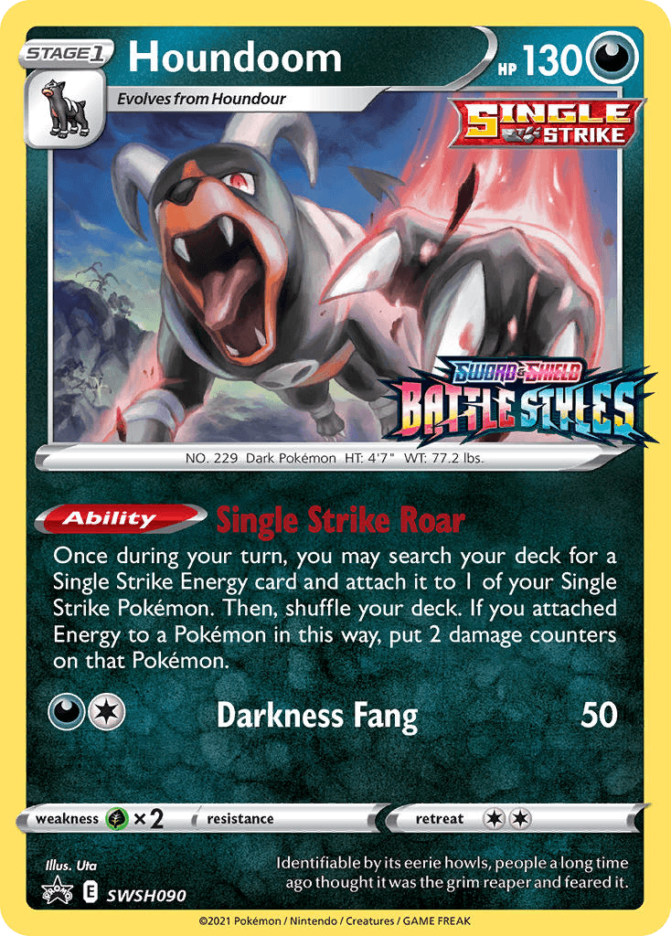 Houndoom — SWSH Black Star Promos #SWSH090