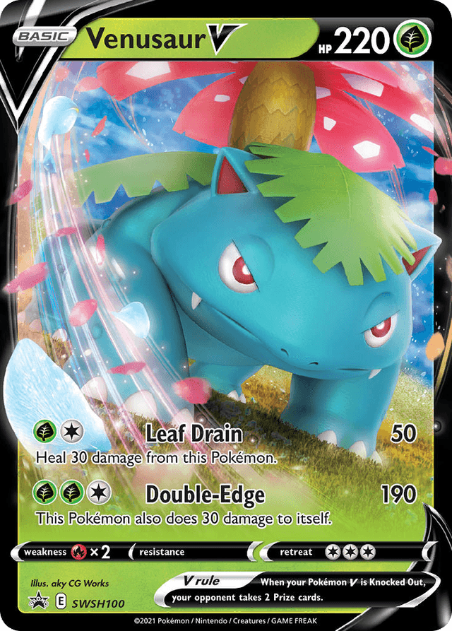 Venusaur V — SWSH Black Star Promos #SWSH100