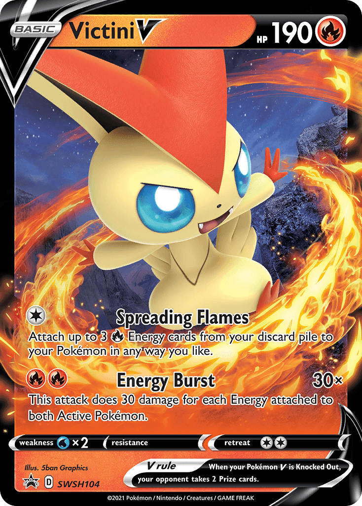 Victini V — SWSH Black Star Promos #SWSH104