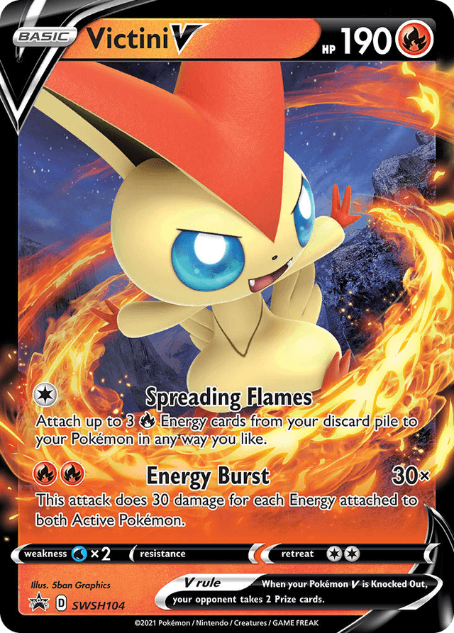 Victini V — SWSH Black Star Promos #SWSH104