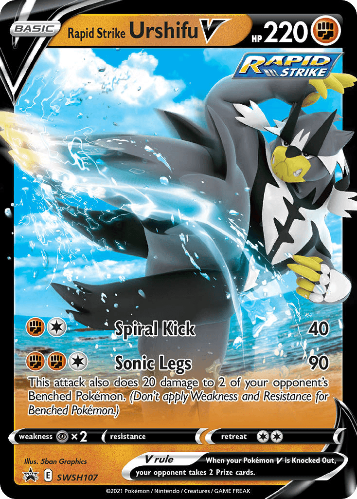 Rapid Strike Urshifu V — SWSH Black Star Promos #SWSH107
