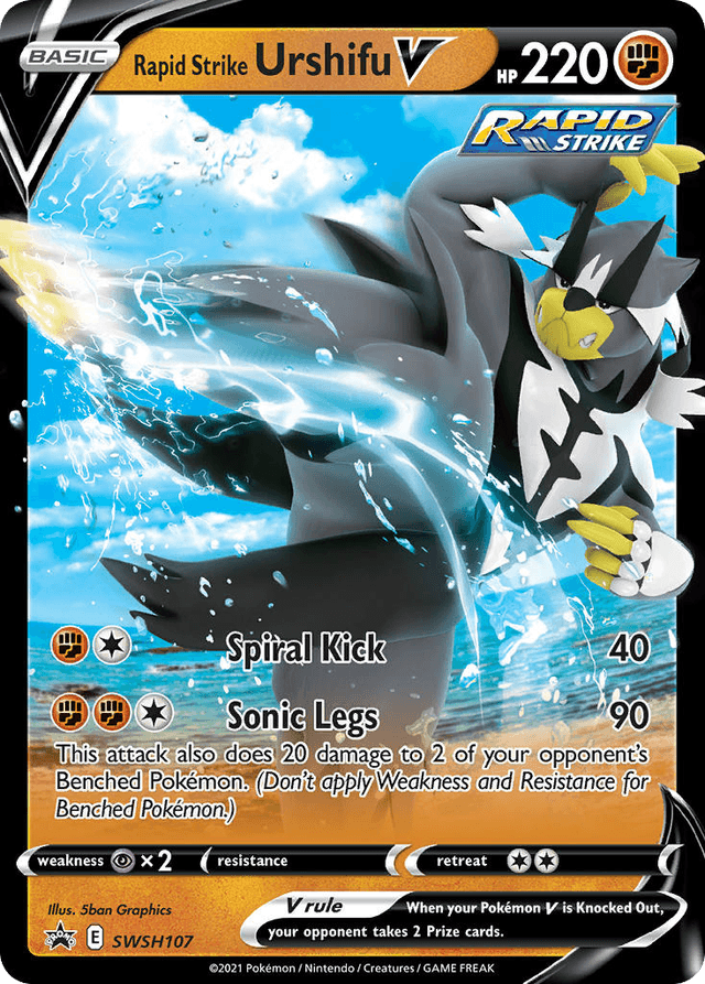 Rapid Strike Urshifu V — SWSH Black Star Promos #SWSH107