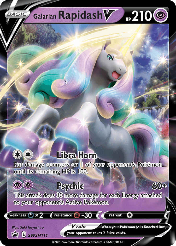 Galarian Rapidash V — SWSH Black Star Promos #SWSH111