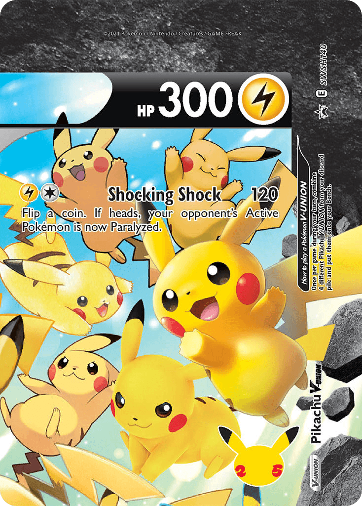 Pikachu V-UNION — SWSH Black Star Promos #SWSH140