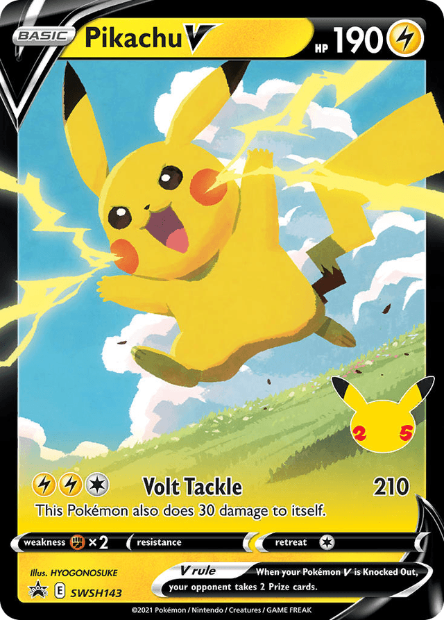 Pikachu V — SWSH Black Star Promos #SWSH143