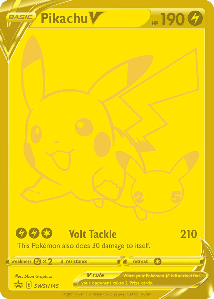 Pikachu V — SWSH Black Star Promos #SWSH145