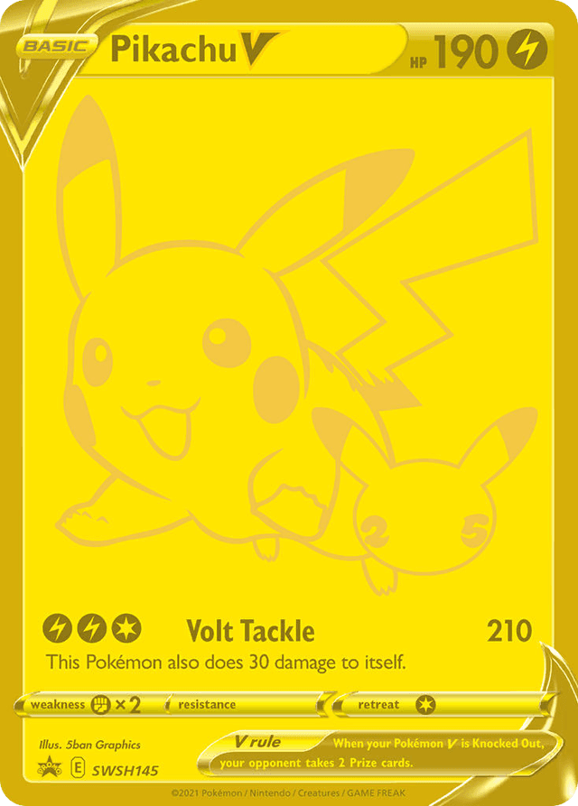 Pikachu V — SWSH Black Star Promos #SWSH145