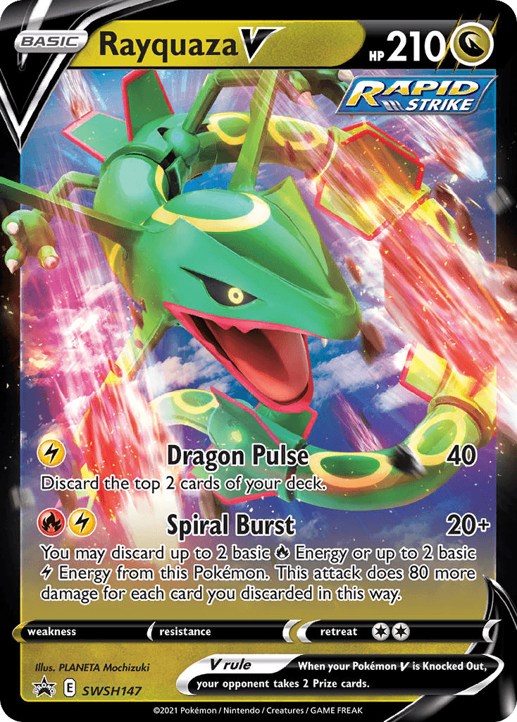 Rayquaza V — SWSH Black Star Promos #SWSH147
