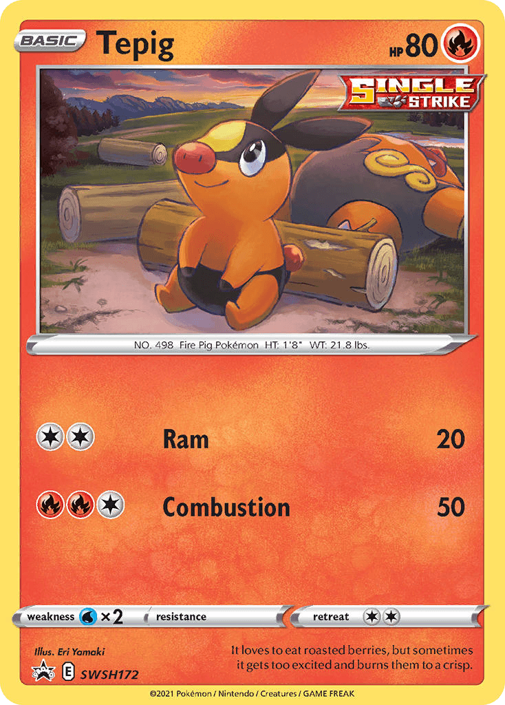 Tepig — SWSH Black Star Promos #SWSH172