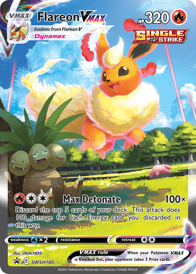 Flareon VMAX — SWSH Black Star Promos #SWSH180