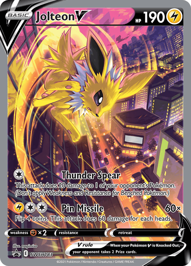 Jolteon V — SWSH Black Star Promos #SWSH183