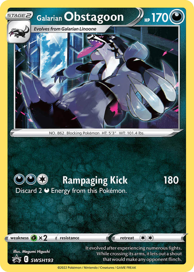 Galarian Obstagoon — SWSH Black Star Promos #SWSH193