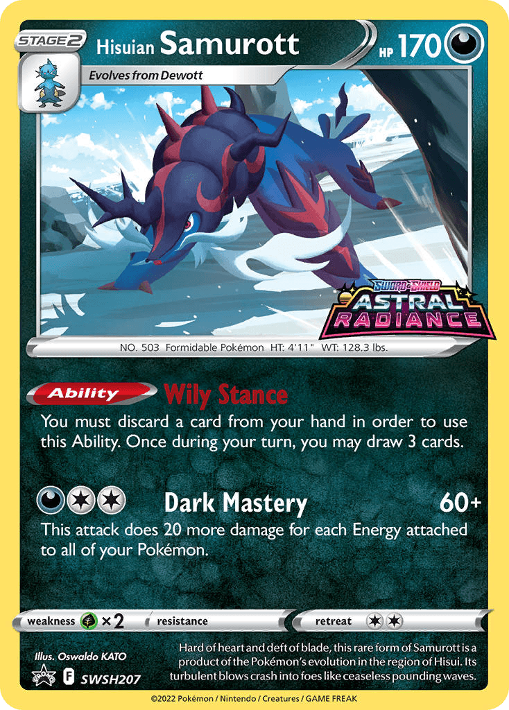 Hisuian Samurott — SWSH Black Star Promos #SWSH207
